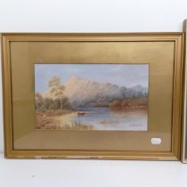 Edward Thompson, landscape, watercolour, 27 x 33 cm, and assorted other pictures (7) Thompson - a