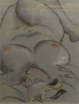 Elizabeth Adams, study of a nude, pastel, signed, 60 x 48 cm
