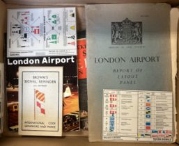 An early layout of Heathrow Airport dated 1946, assorted maps and ephemera