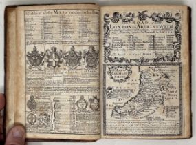 John Owen & Emanuel Bowen, Britannia Depicta, 1720, first edition of a pocket road atlas that went