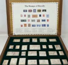 A set of silver commemorative stamps, for the Silver Jubilee of Her Majesty the Queen, with