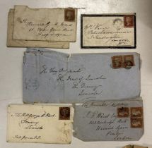 Assorted Commonwealth stamps, QVR onwards, in four albums and a small group of postal history (box)