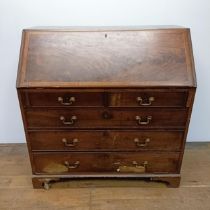 A 19th century mahogany bureau, 107 cm wide