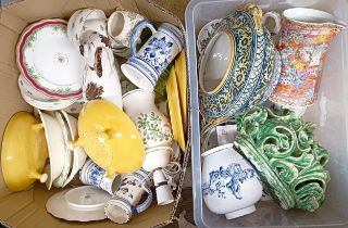 Assorted ceramics (4 boxes)