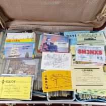 Assorted QSL cards (2 suitcases)