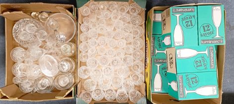 Assorted glass (3 boxes)
