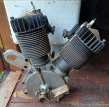 1920’s AJS 800cc V twin engine and other parts (qty) Being sold without reserve From a deceased
