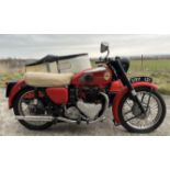 1956 Ariel Huntmaster with Watsonian Monza sidecar Being sold without reserve Registration number