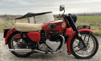 1956 Ariel Huntmaster with Watsonian Monza sidecar Being sold without reserve Registration number