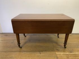 A mahogany Pembroke table, 124 cm wide