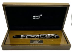 A Mont Blanc limited edition fountain pen, HOMMAGE A ANDREW CARNEGIE 1260/4810, cased no ink so