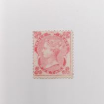 An 1862 3d deep carmine rose, unused, 98% gum, lightly mounted, cat £4,800