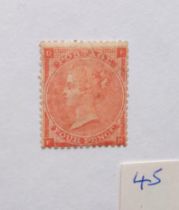 An 1862 4d pale red, unused, cat £2,000