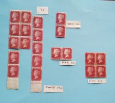 1d red blocks plates, 176.192.204.213, unused