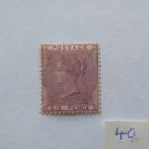 An 1857 6d lilac unused good gum, mounted, cat £1,350