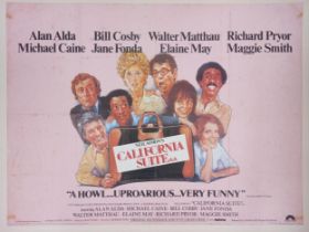 California Suite, 1978, UK Quad film poster, 76.2 x 101.6 cm Folded, some staining