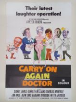 Carry On Again Doctor, 1969, UK One Sheet film poster, 68.6 x 101.6 cm