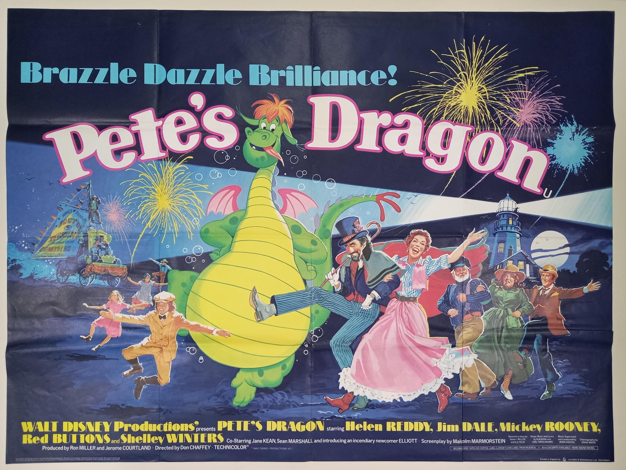 Pete's Dragon, 1977, UK Quad film poster, 76.2 x 101.6 cm Folded, Disney