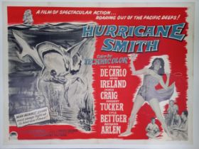 Hurricane Smith, 1952, UK Quad film poster, 76.2 x 101.6 cm Folded