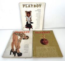 A vintage Playboy magazine, December 1965, January 1966 and September 1972 (3)