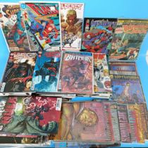 A quantity of DC, Marvel and Image comics, to include: Brigade #1, The Flash #52, Wetworks #1-8, and
