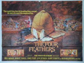 The Four Feathers, 1978, UK Quad film poster, 76.2 x 101.6 cm Folded, some tears and damage to