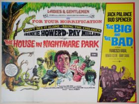 The House In Nightmare Park/The Big And The Bad, 1973, UK Quad (Double Bill) film poster, 76.2 x