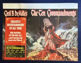 The Ten Commandments, 1972, UK Quad film poster, size 40 x 30 inches, A Reason to Live, a Reason