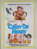 Carry On Henry, 1971, UK One Sheet film poster, 68.6 x 101.6 cm