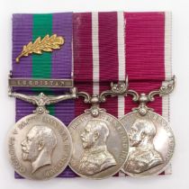 A group of three medals, awarded to 7245584 S Sjt R J Tilby RAMC, comprising a General Service Medal