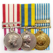 A group of three medals, awarded to P/SSX 849620 R A Lailey ORD TEL RN, comprising a Naval General