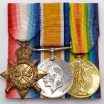 A 1914-15 Star Trio, awarded to 20006 Pte A Loates North P Provenance: From a lifetime of medal