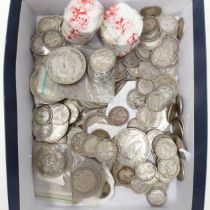 Assorted George V and later pre-decimal coins (qty)