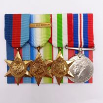 A group of four medals, attributed to CJX 352337 John Edwin Carter AB, comprising a 1939-1945