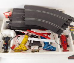 An early 1980s Scalextric 200 set, boxed Box in very poor order, play worn