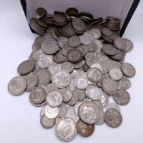 Assorted half crowns, florins and other coins, mostly pre-1947