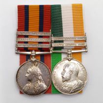 ***Regretfully Withdrawn***A pair of medals, awarded to 5269 Pte C Stiling Devon Regiment,