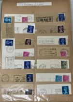 Assorted GB stamps, including commemoratives and definitives (box)