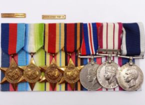 A group of seven medals, awarded to KX 82591 A C Brundenell PO SM RN, comprising a 1939-1945 Star,