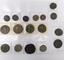 A Roman Antoninus Pius (138-161) Billon Tetradrachm, and other Roman coins