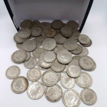 Assorted half crowns and florins, mostly pre-1947