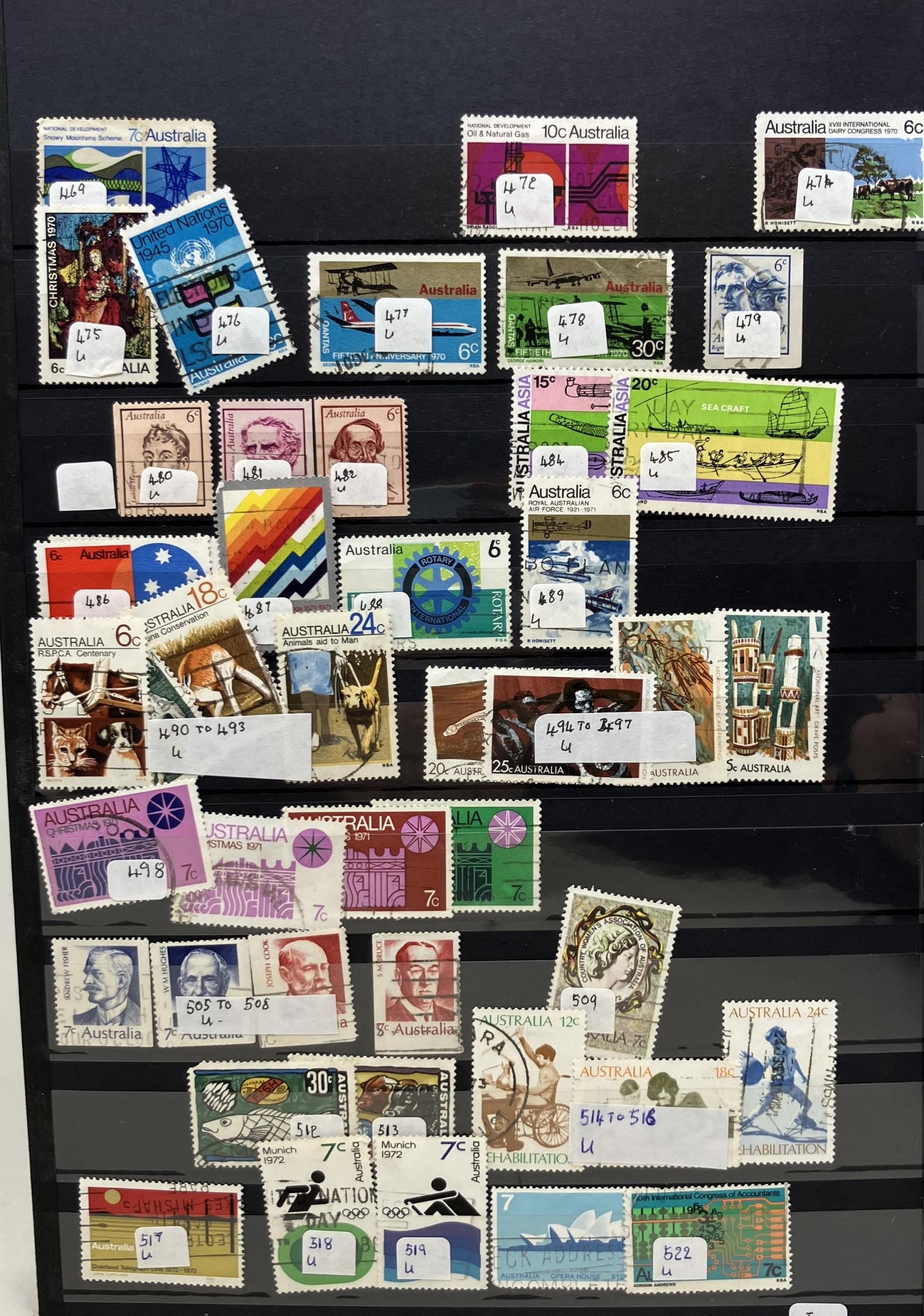 Assorted world stamps, including Australia, Canada, New Zealand and India (box) - Image 5 of 10