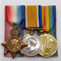 A 1914-15 Star Trio, awarded to M2-115618 Pte F Maddocks ASC Provenance: From a lifetime of medal