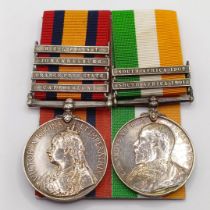 A pair of medals, awarded to 24199 Dr D Northway RE, comprising a Queen's South Africa Medal, with