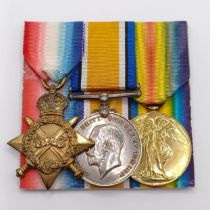 A 1914-15 Star Trio, awarded to 1442 L Cpl A W Burgess R Fus Provenance: From a lifetime of medal