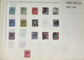 An album of stamps, predominantly GB, New Zealand and Australia, QV onwards