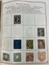 An Oppen's postage stamp album, of world stamps, predominately 19th century