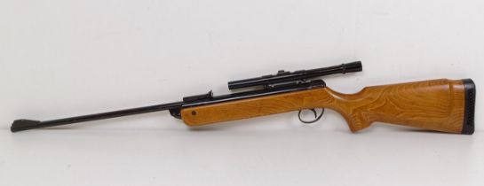 A BSA .22 air rifle, with a BSA 4x15 telescope