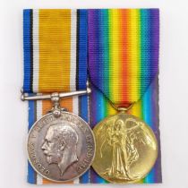 A British War Medal and Victory Medal pair, awarded to 212955 Sgt F Drabble RAF Provenance: From a