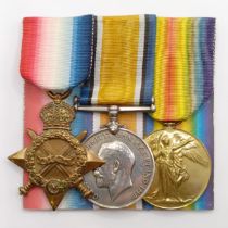 A 1914-15 Star Trio, awarded to 10882 Pte E Ainsgough S Gds Provenance: From a lifetime of medal